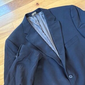 Jos A Bank Signature Collection Blazer Men Sz 43R Black 100% Cashmere Sport Coat